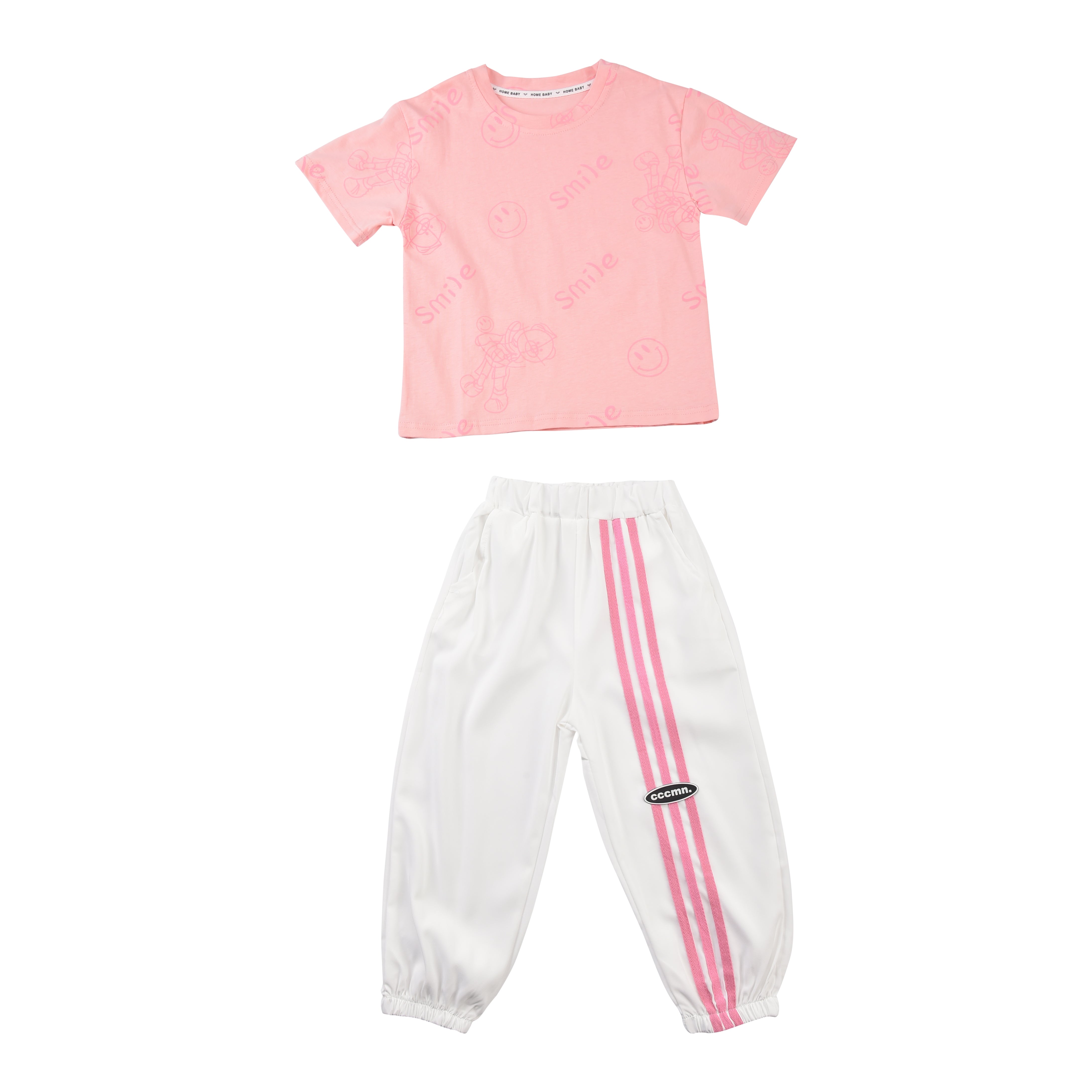 Girls Printed Top with Pyjamas