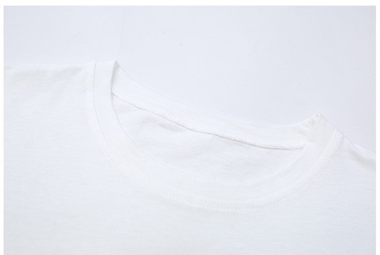 Girls White & Beige Printed Pure Cotton T-shirt with Checked Pyjamas