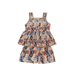 Girls Printed Top with Shorts