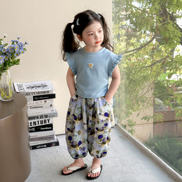 Girls Round Neck Top With Pyjamas