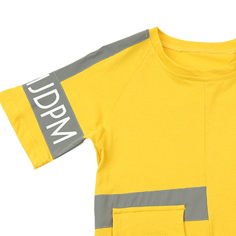 Boys Printed Pure Cotton T-shirt With Shorts