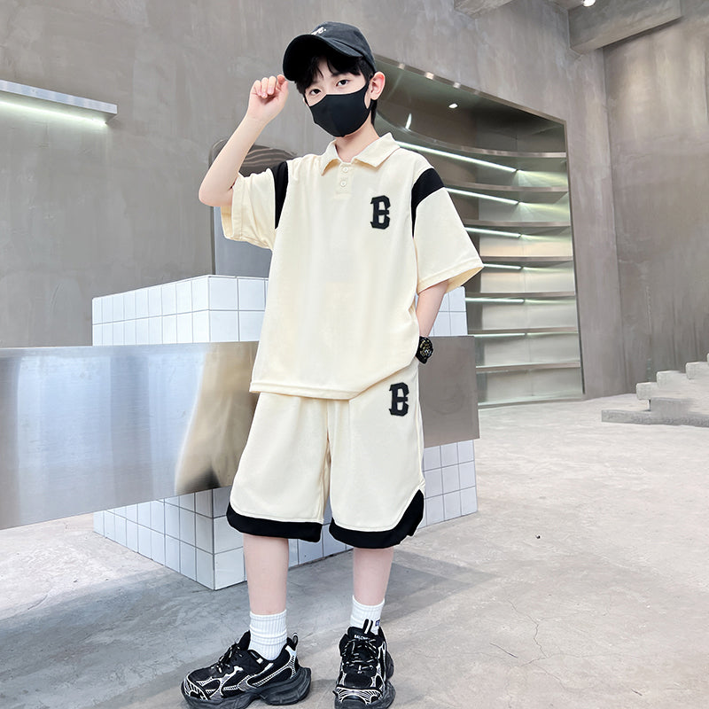 Boys Printed Pure Cotton T-shirt With Shorts