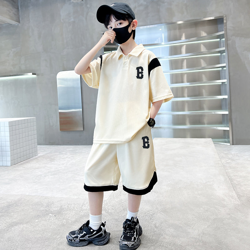Boys Printed Pure Cotton T-shirt With Shorts