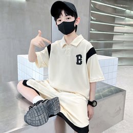 Boys Printed Pure Cotton T-shirt With Shorts