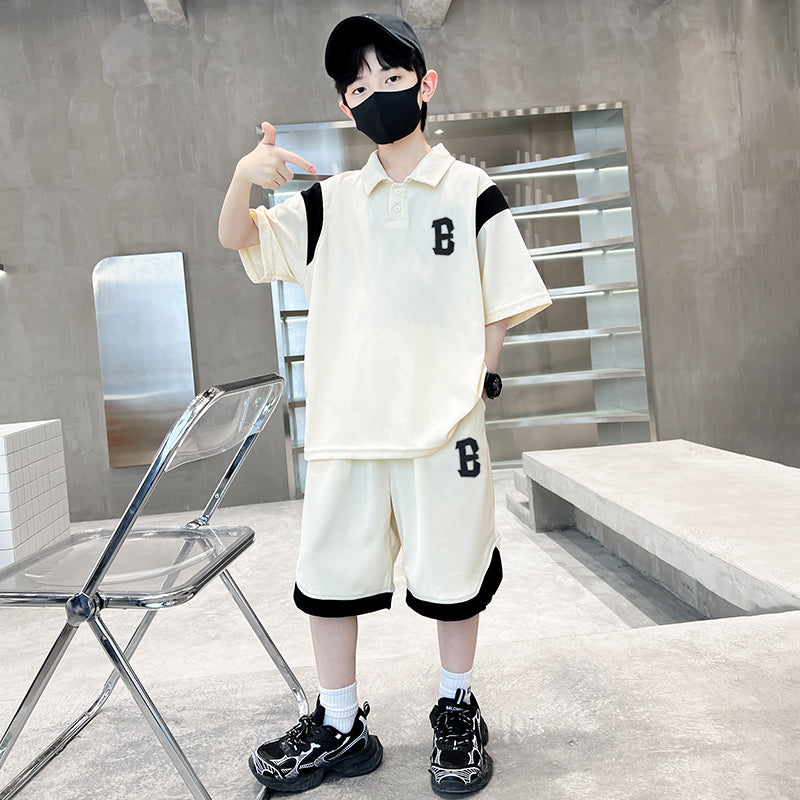 Boys Printed Pure Cotton T-shirt With Shorts