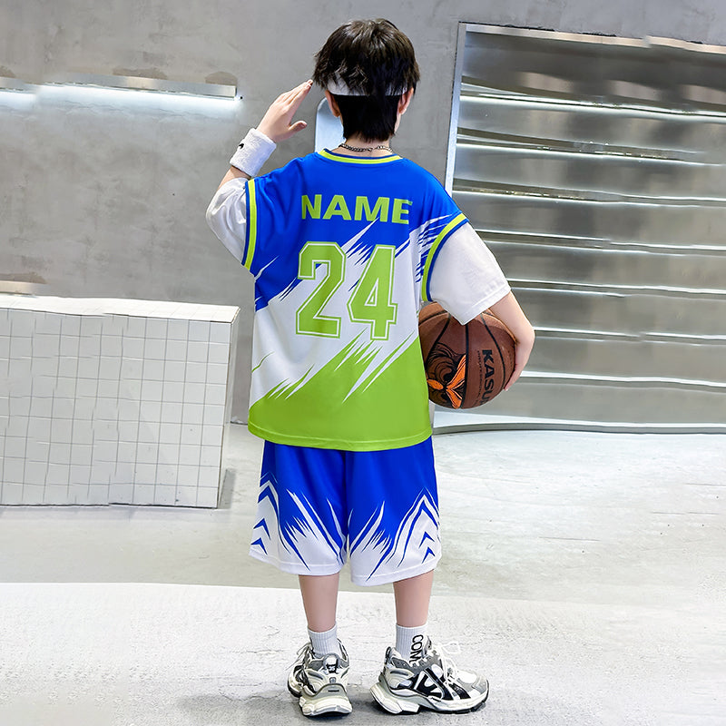 Boys Varsity Printed Pure Cotton T-shirt & Shorts