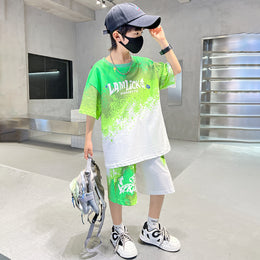 Boys Dyed T-shirt with Shorts