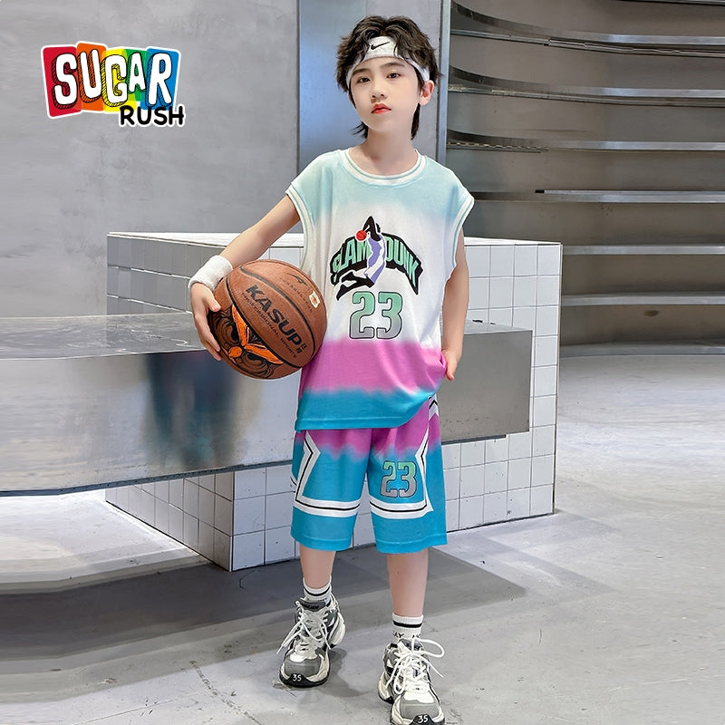 Boys Printed Pure Cotton T-shirt With Shorts