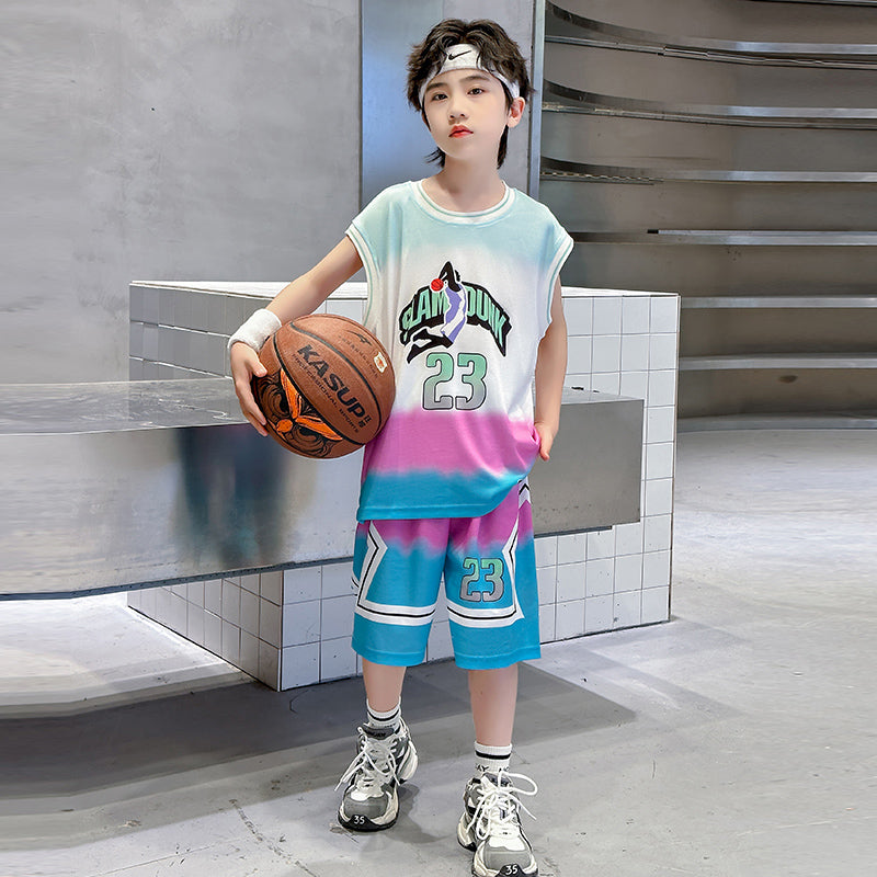 Boys Printed Pure Cotton T-shirt With Shorts