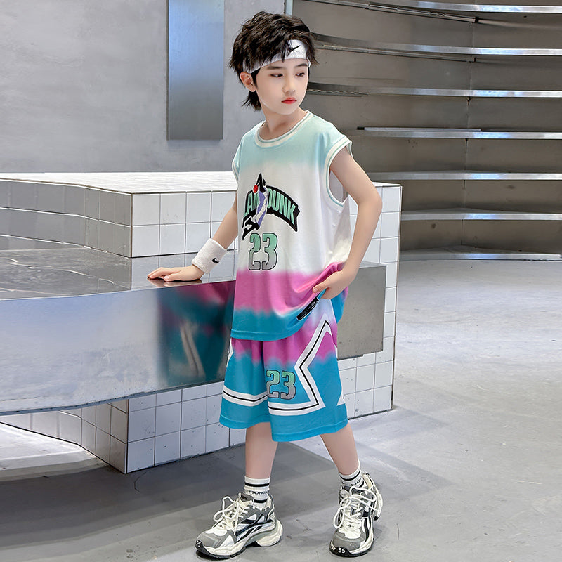 Boys Printed Pure Cotton T-shirt With Shorts