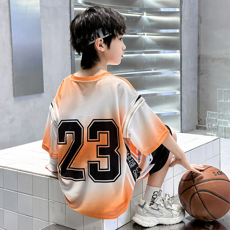 Printed T-shirt and Shorts Set