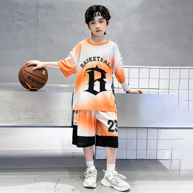 Printed T-shirt and Shorts Set