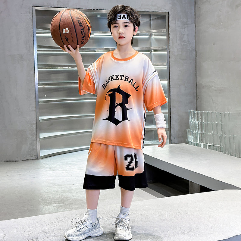 Printed T-shirt and Shorts Set