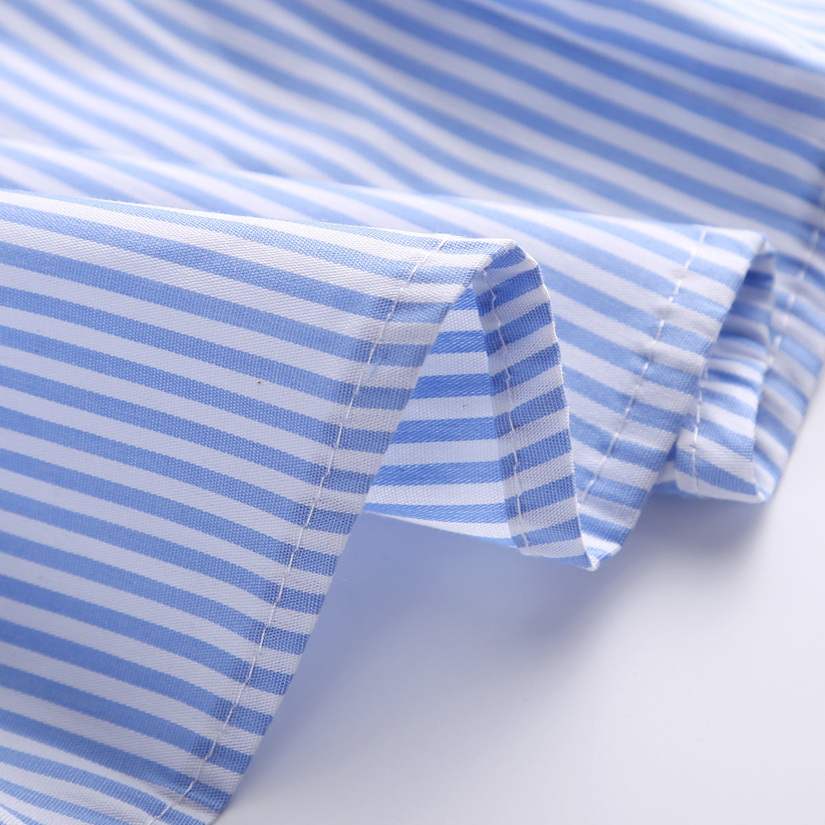 Boys Blue Striped Set Of 3 Suit Set