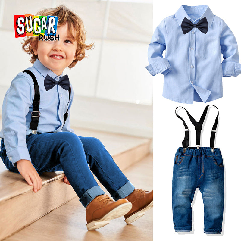 Boys Blue Shirt with Trousers