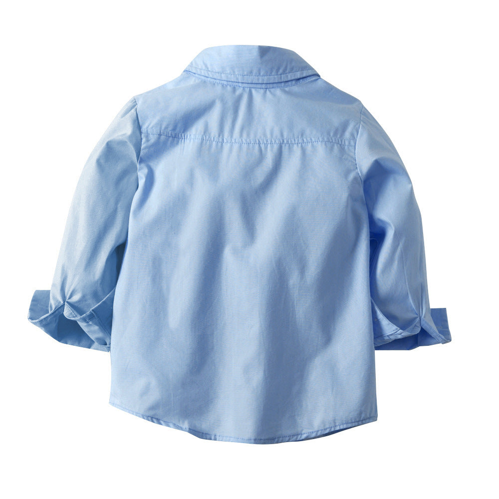 Boys Blue Shirt with Trousers
