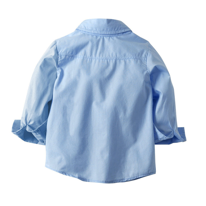 Boys Blue Shirt with Trousers