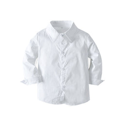 Boys White Shirt with Trousers