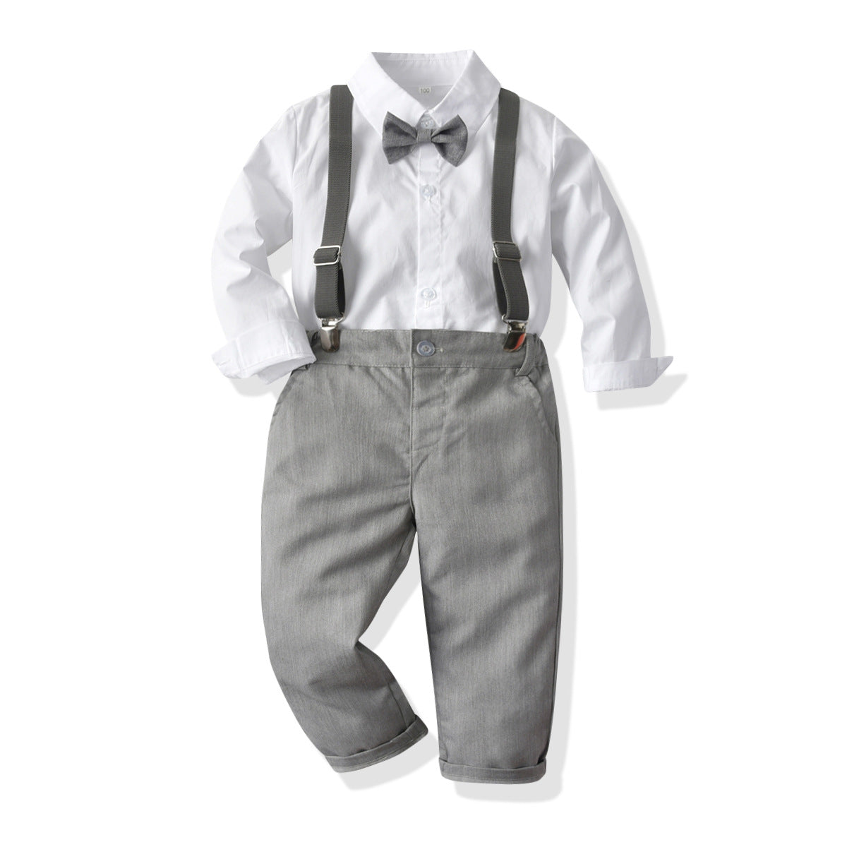 Boys Grey Shirt With Trousers