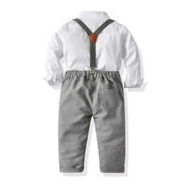 Boys Grey Shirt With Trousers