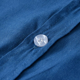 Boys Blue Spread Collar Shirt