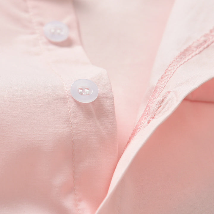 Boys Pink Long Sleeves Shirt With Trousers