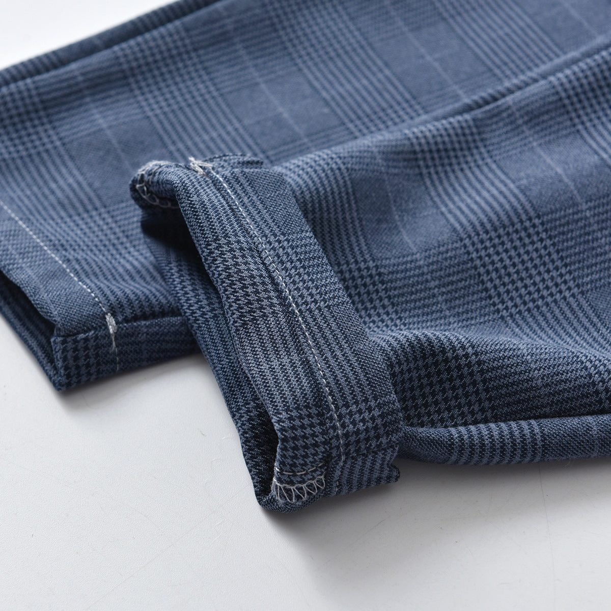 Boys Blue Checked 3 Piece Suit