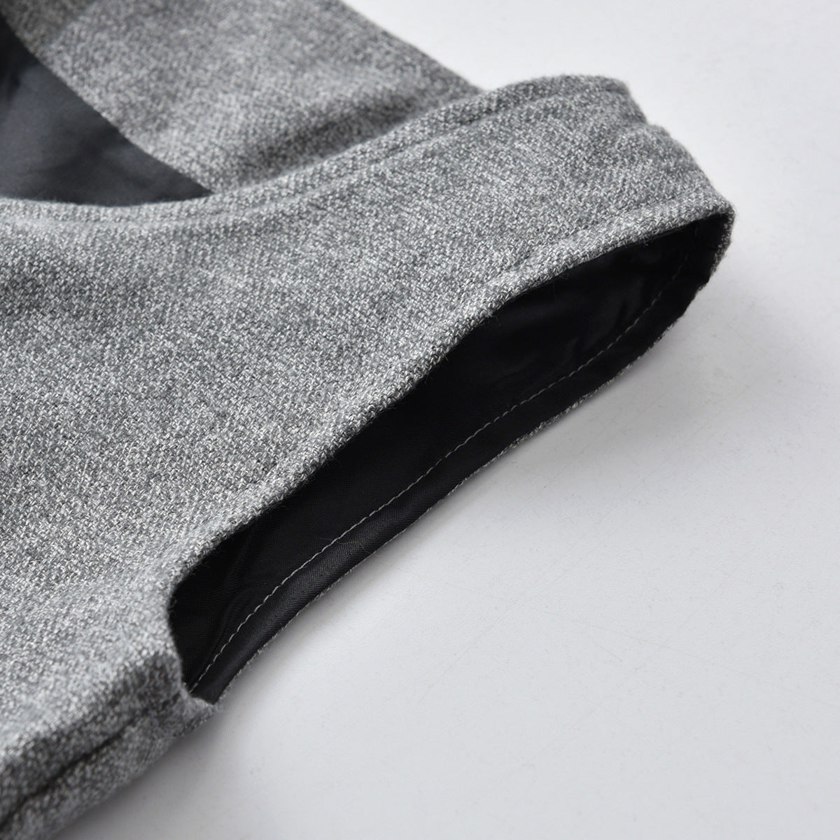 Boys Grey V-Neck Single Breasted 3 Piece Suit