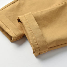 Boys White Printed Shirt with Trousers And Suspenders & Bow