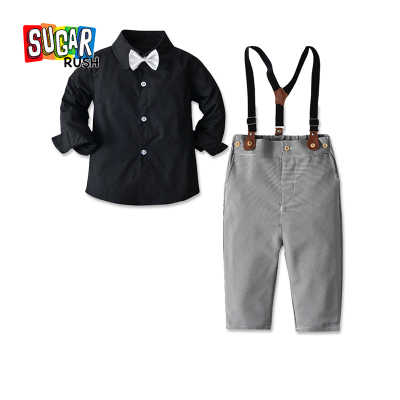 Boys Grey Shirt With Trousers