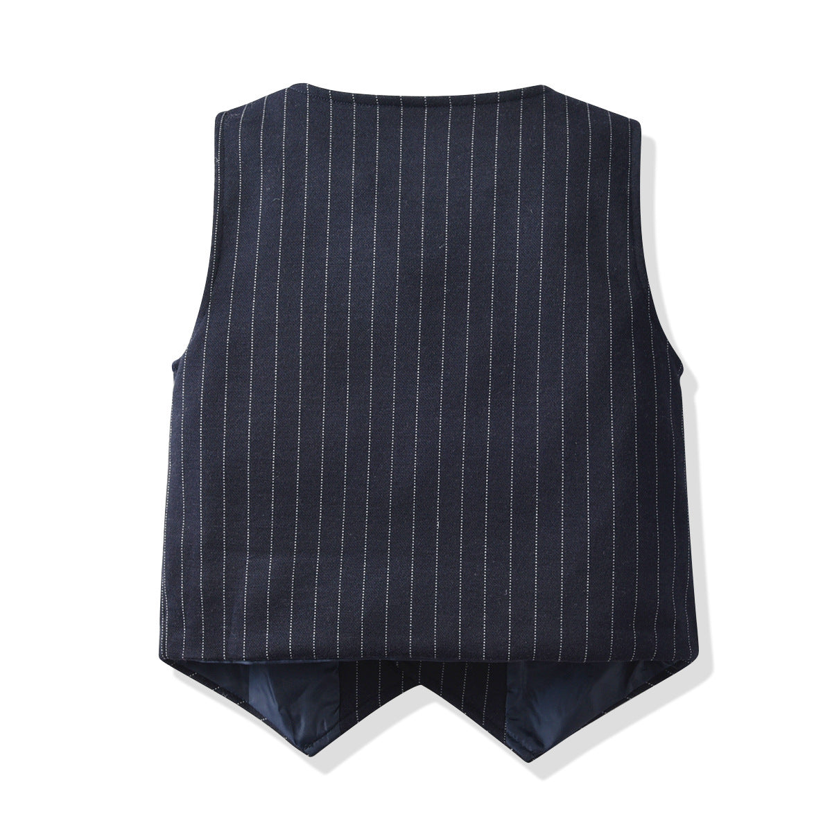 Boys Maroon Shirt with Trousers And Striped Waistcoat