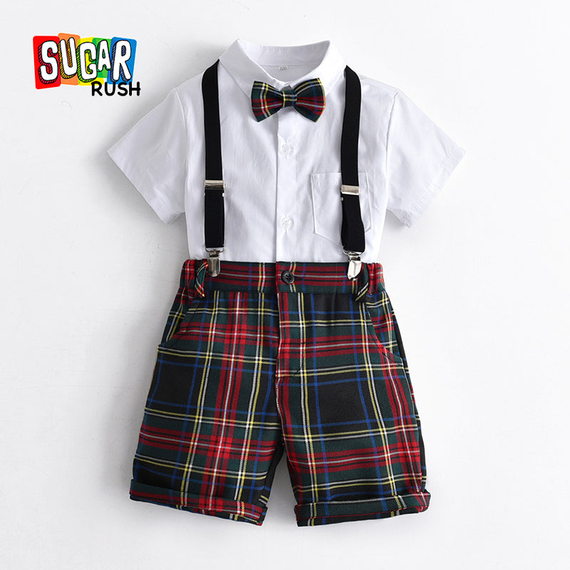 Boys Red Shirt With Shorts
