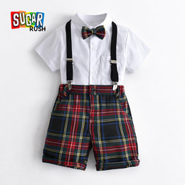 Boys Red Shirt With Shorts