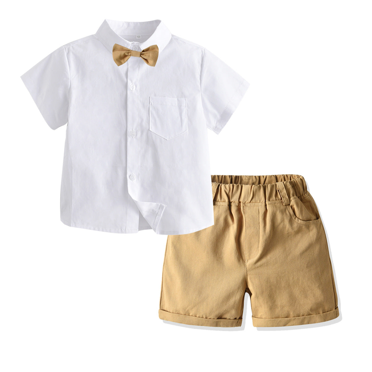 Boys White Shirt with Shorts