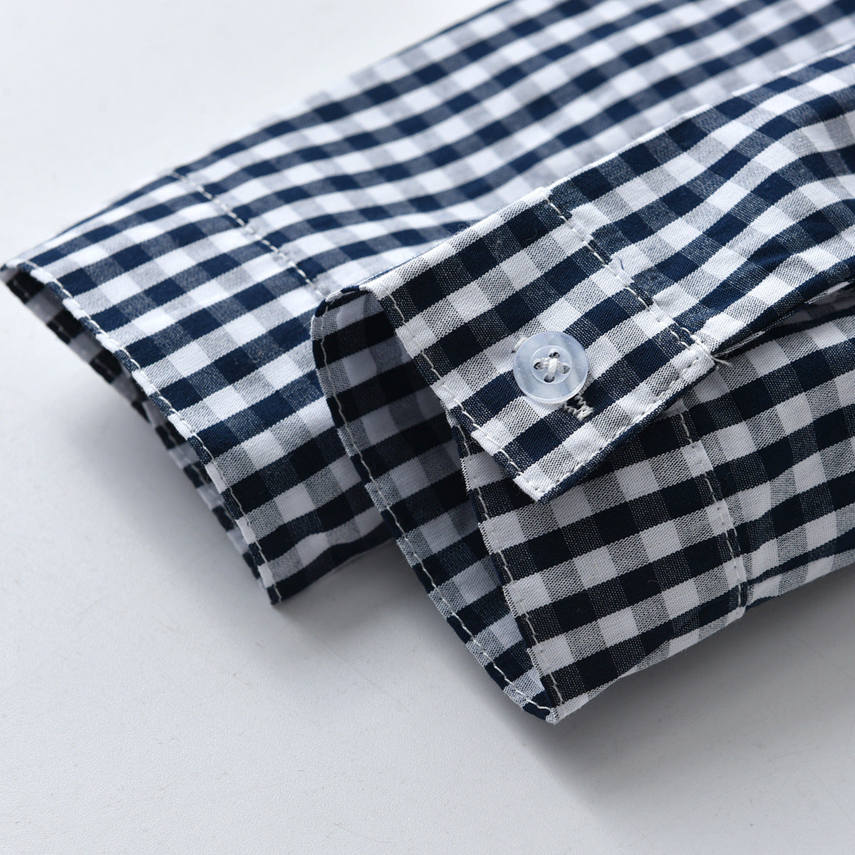 Boys White & Khaki Checked Shirt With Trousers