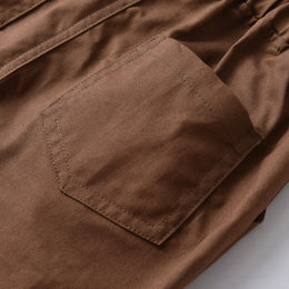 Boys White Shirt Collar Long Sleeve Shirt With Trouser & Suspender