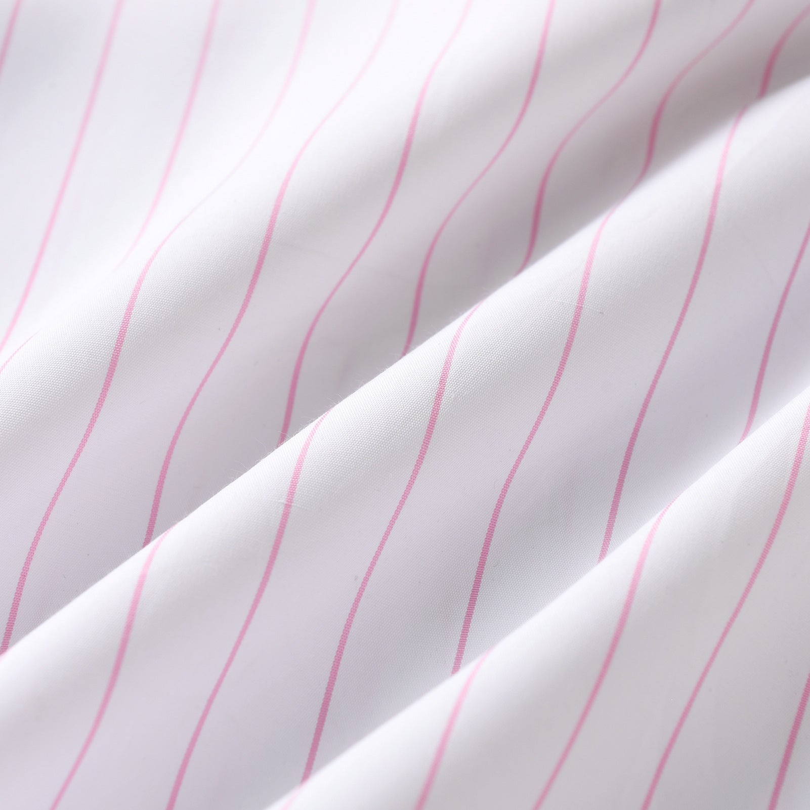Boys White Vertical Striped Casual Shirt