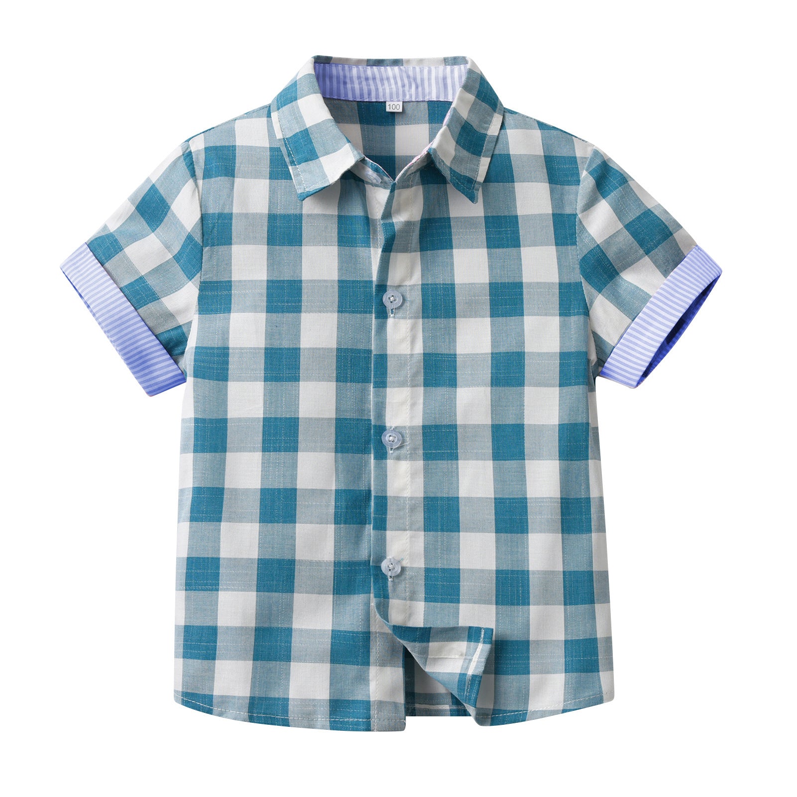 Boys Blue Buffalo Checked Casual Shirt