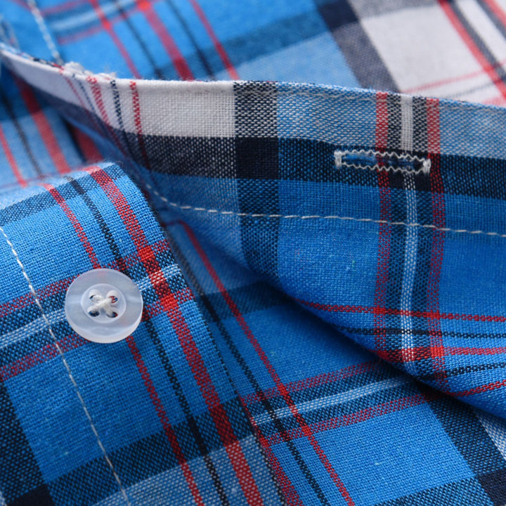 Boys Blue Checked Casual Shirt