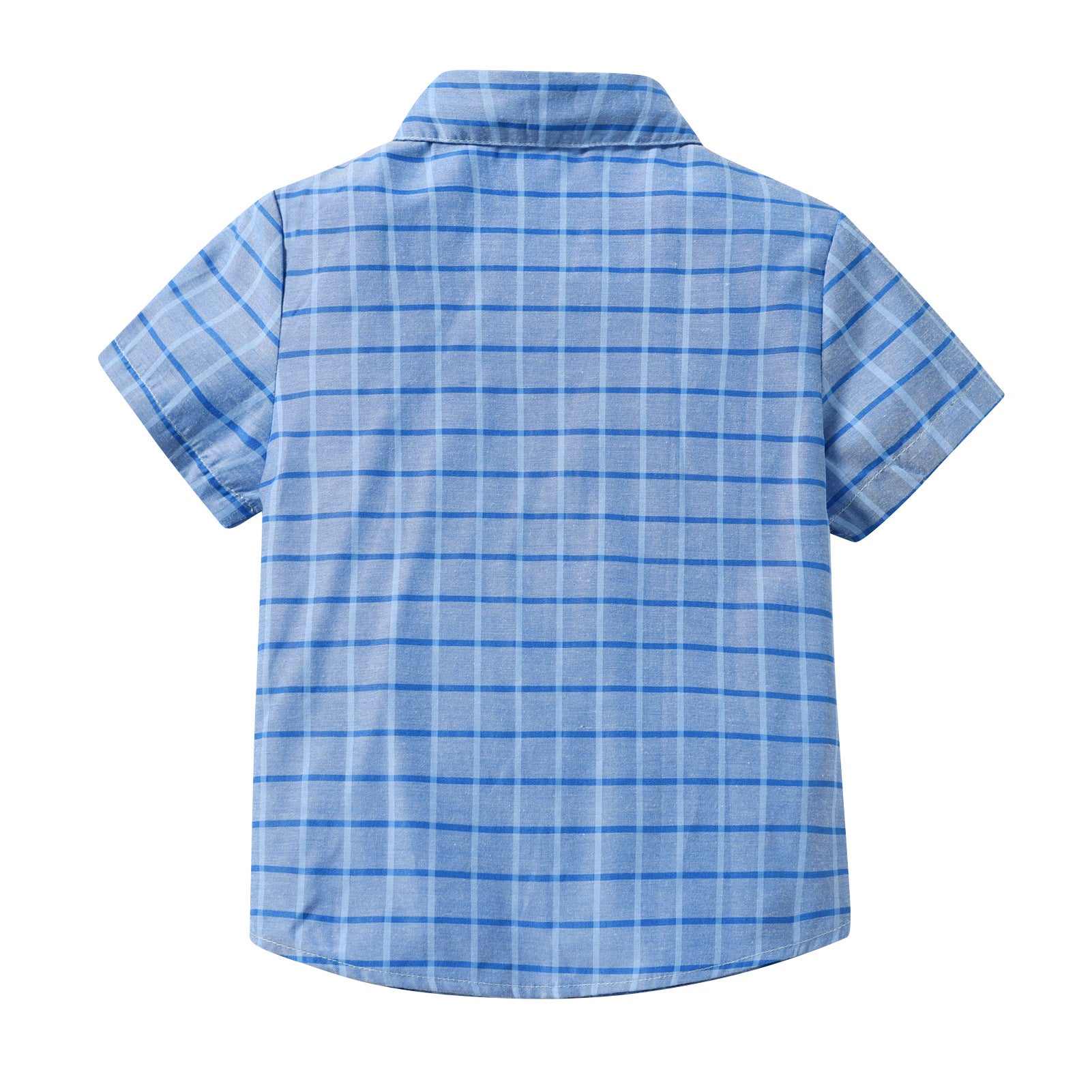 Boys Blue Checked Casual Shirt
