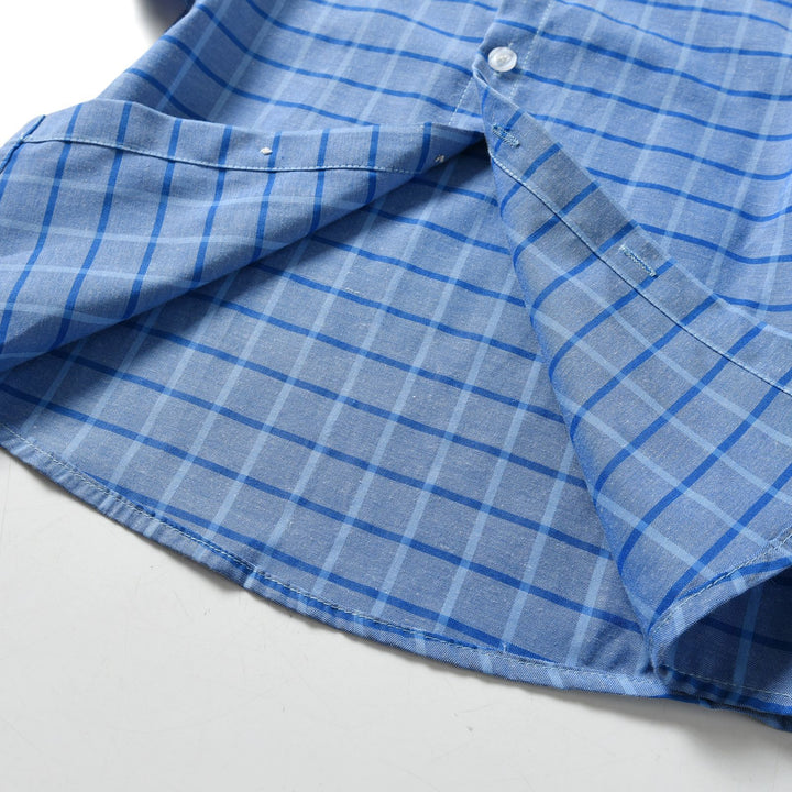 Boys Blue Checked Casual Shirt
