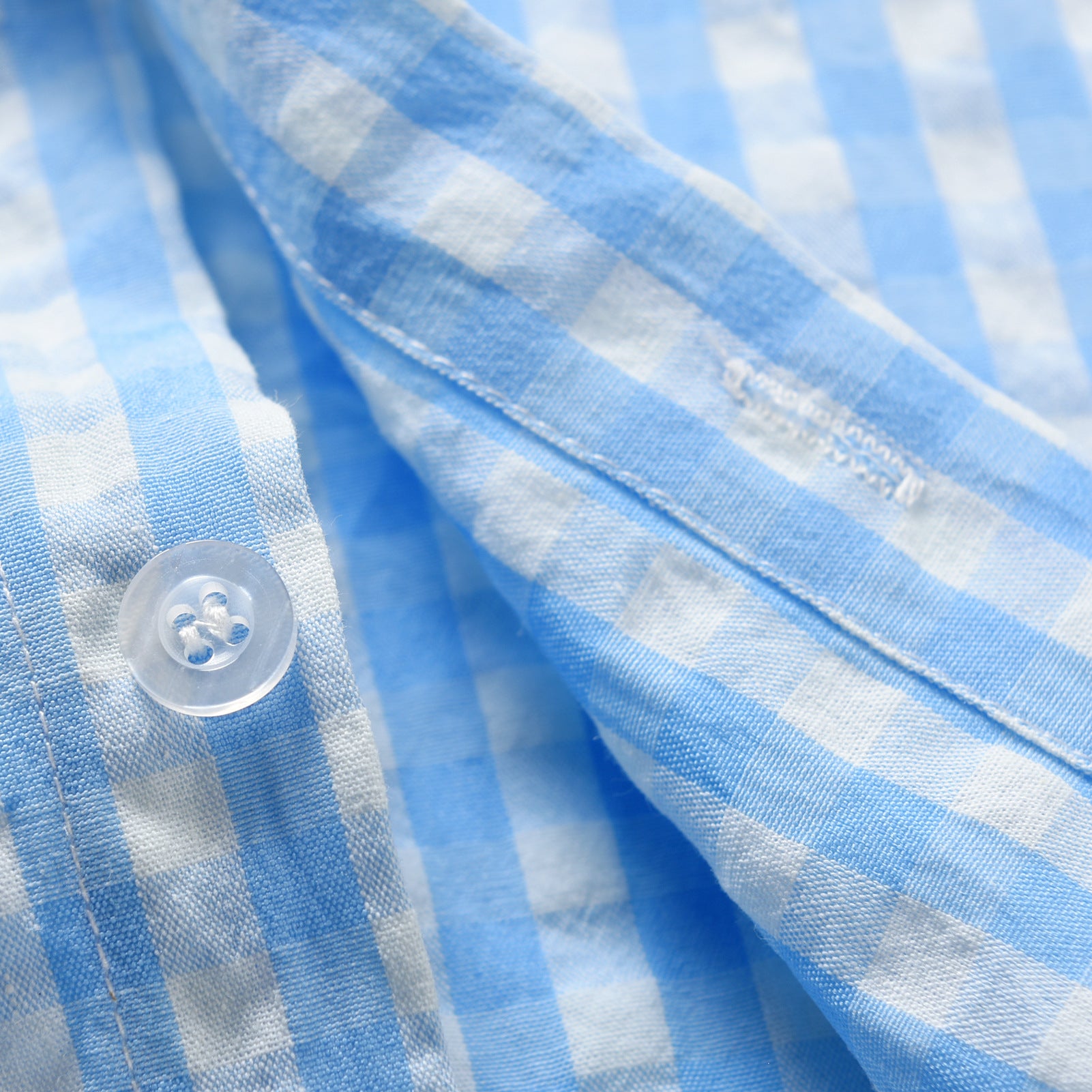 Boys Blue Checked Cotton Casual Shirt