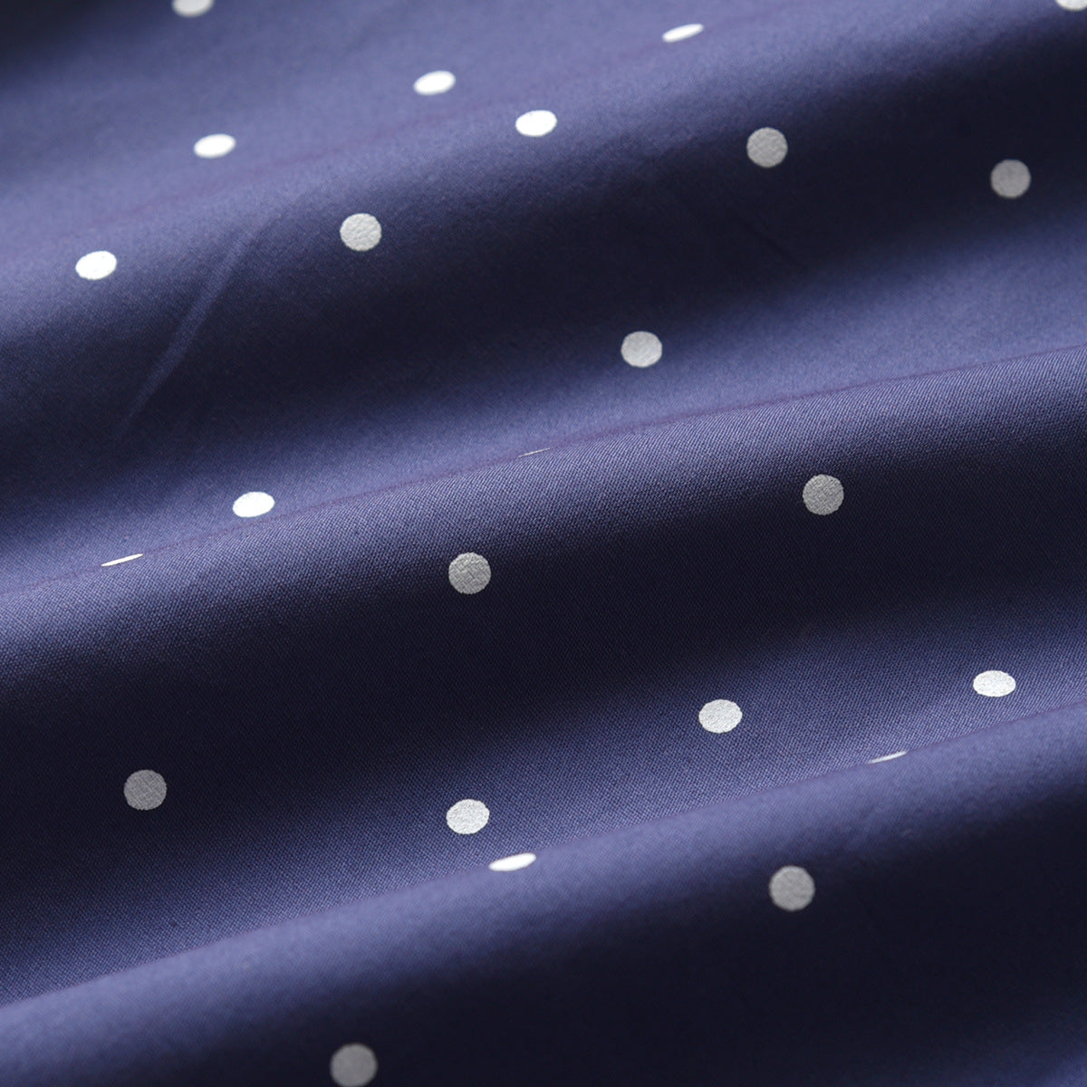 Boys Navy Blue & White Polka Dots Printed Shirt With Shorts & Suspenders