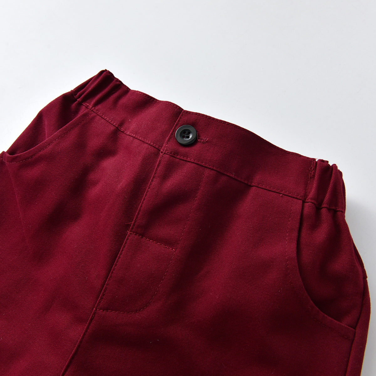 Boys Checked Shirt with Trousers And Suspenders