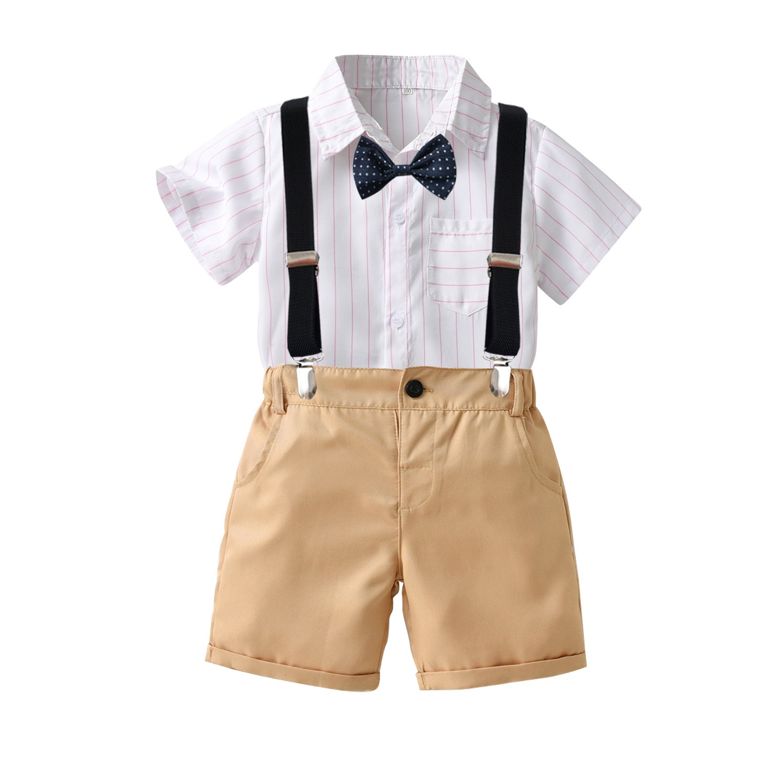 Boys Khaki Shirt With Shorts