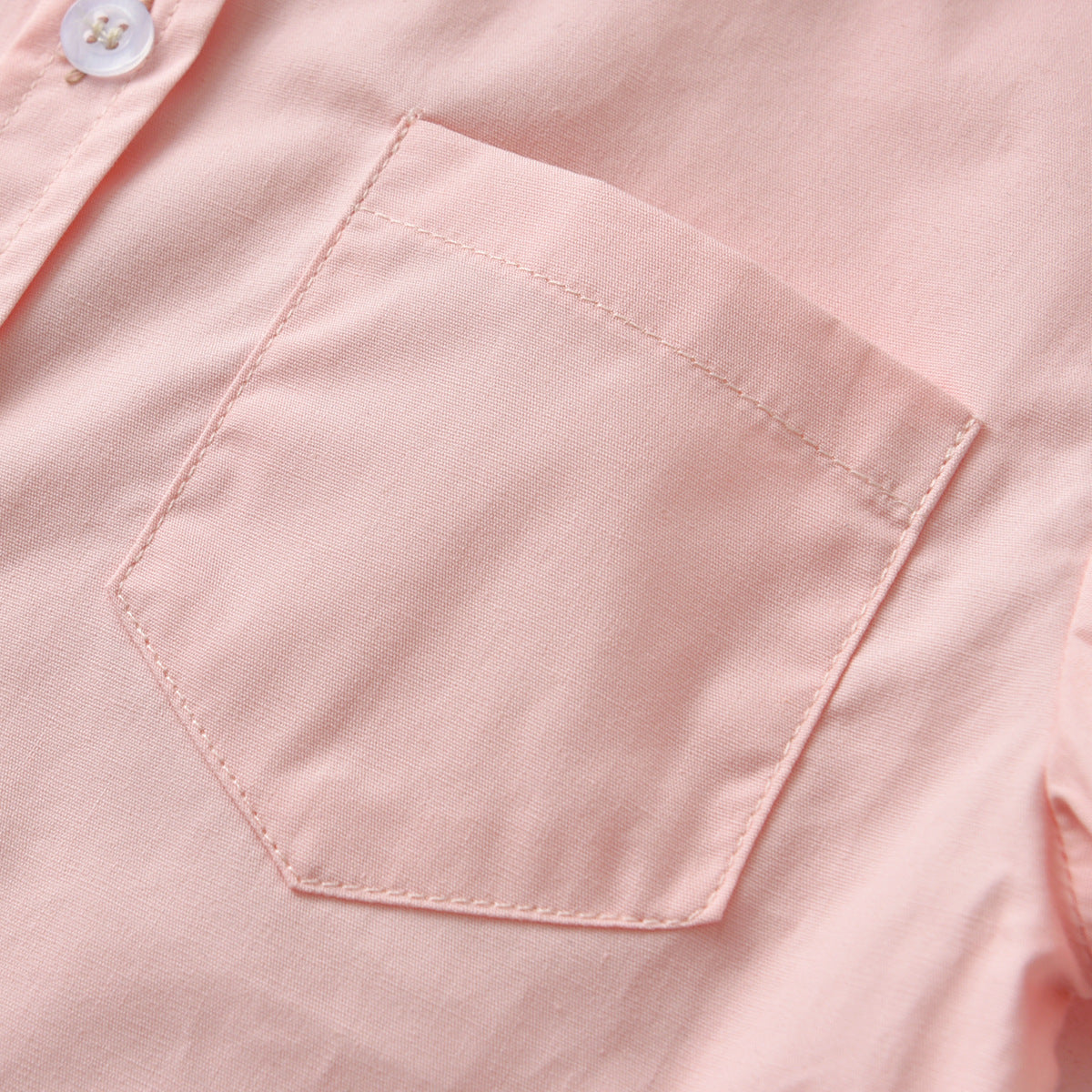 Boys Pink & White Shirt & Shorts With Suspenders
