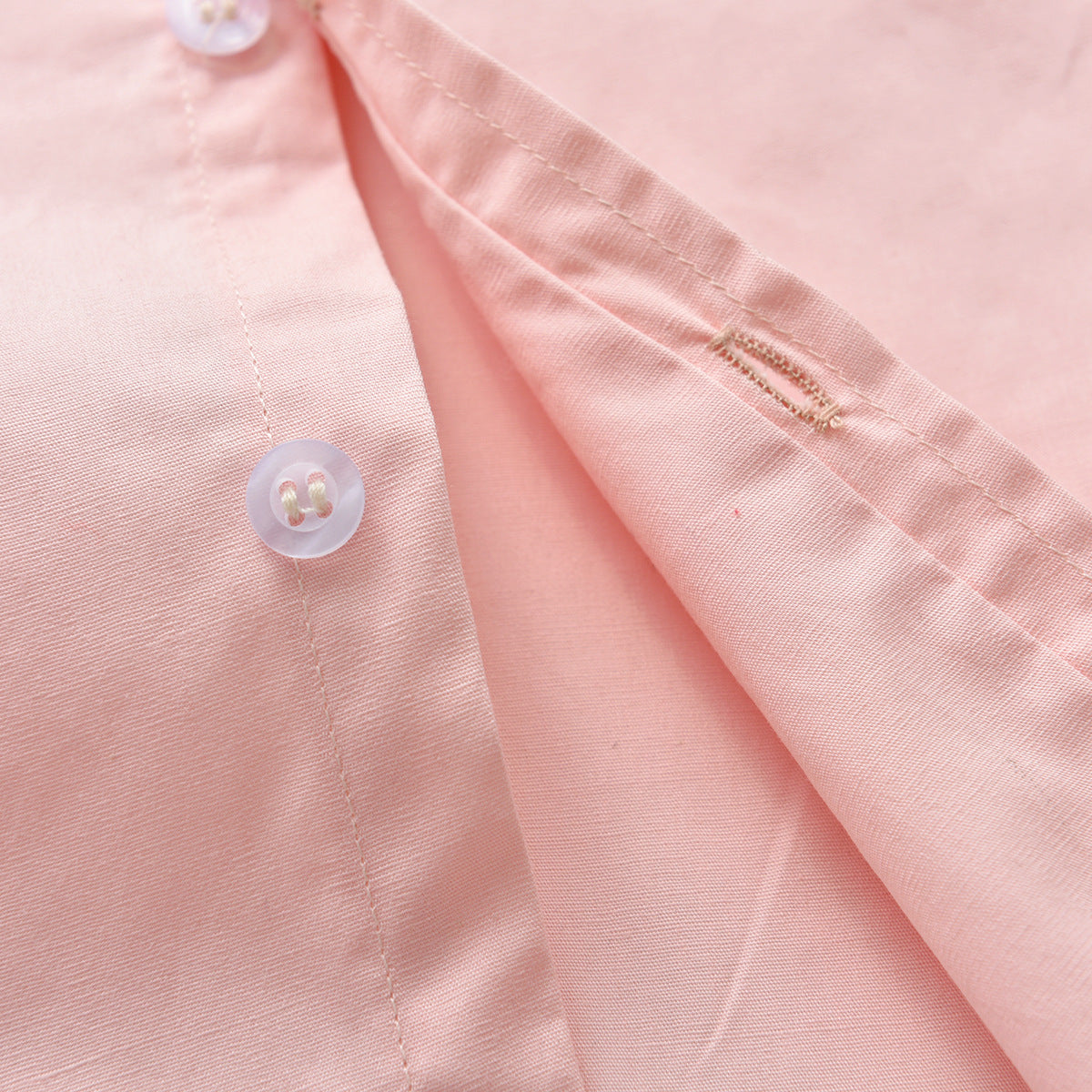 Boys Pink & White Shirt & Shorts With Suspenders