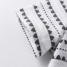 Boys Grey Geometric Printed Casual Shirt