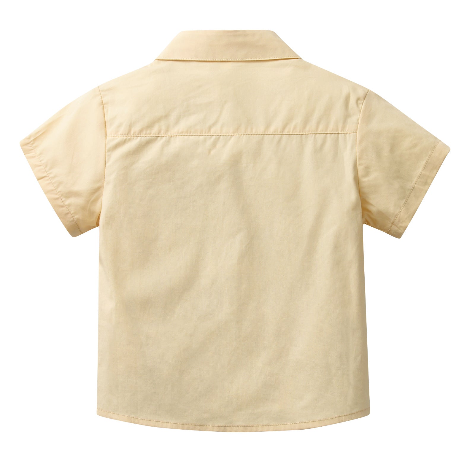 Infant Boys Yellow Vertical Striped Casual Shirt