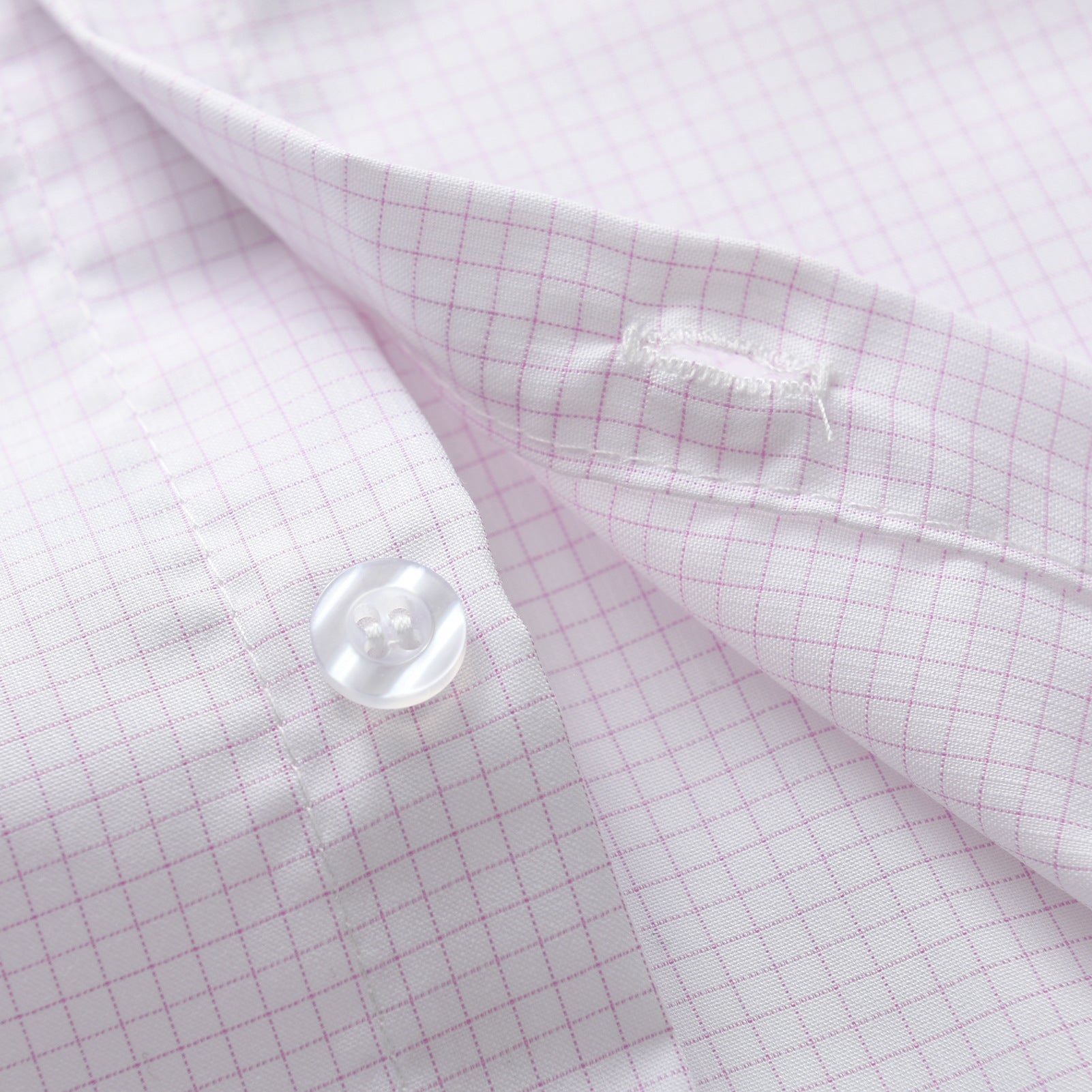 Infant Boys White Micro Checked Casual Shirt